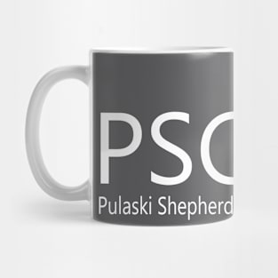 PSCSCo Charcoal Grey & White Mug